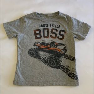 The Children's Place | Dad's Little Boss Monster Truck Gray T Shirt 3T